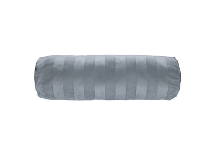 KAAT Amsterdam Softy Stripe Blue Grey Oblong Neckroll Filled Cushion 22cm x 70cm
