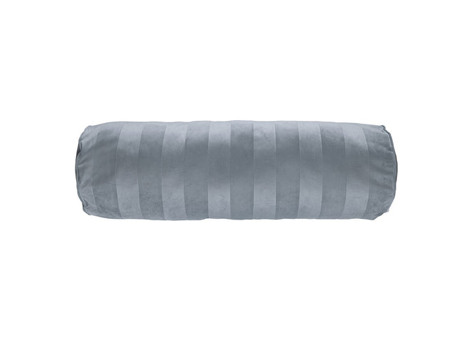 KAAT Amsterdam Softy Stripe Blue Grey Oblong Neckroll Filled Cushion 22cm x 70cm