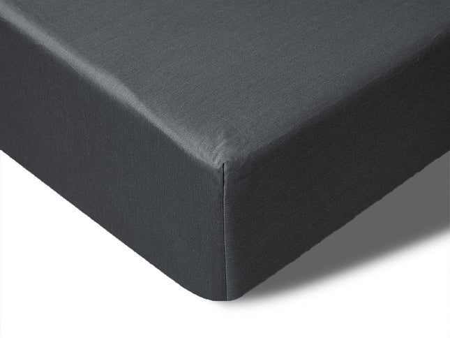Accessorize 400TC Charcoal Bamboo Cotton Fitted Sheet 40cm Wall King