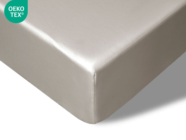 Accessorize 400TC Stone Bamboo Cotton Fitted Sheet 40cm Wall King