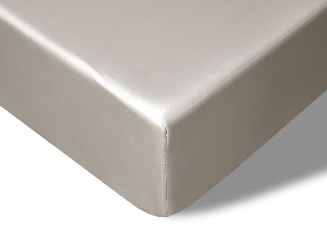Accessorize 400TC Stone Bamboo Cotton Fitted Sheet 40cm Wall Queen