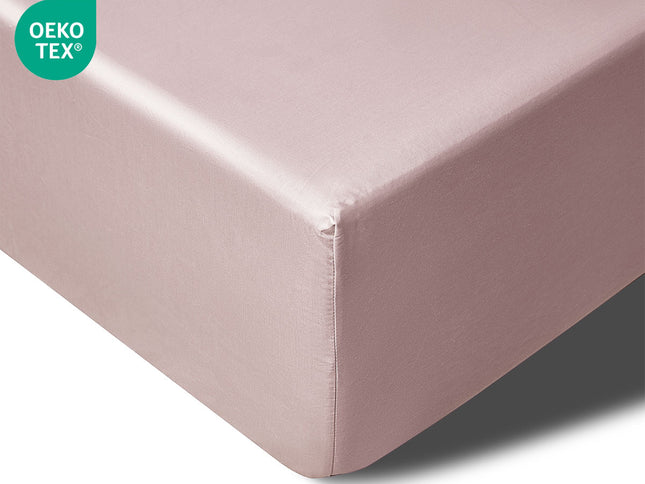 Accessorize 400TC Blush Bamboo Cotton Mega / Super Fitted Sheet 50cm Wall King