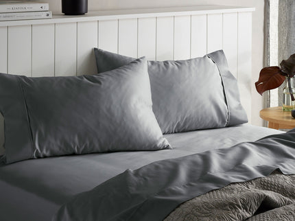 Accessorize 1500TC Cotton Rich Sheet Set Charcoal Queen