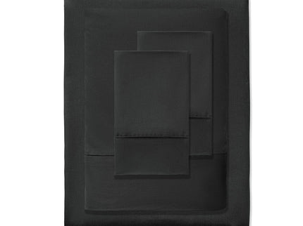 Accessorize 400TC Charcoal Bamboo Cotton Sheet Set 40cm Wall King Single