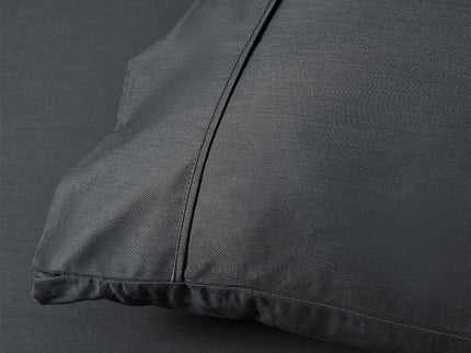 Accessorize 400TC Charcoal Bamboo Cotton Sheet Set 40cm Wall King Single