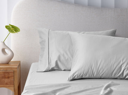 Accessorize 400TC Grey Bamboo Cotton Sheet Set 40cm Wall Single