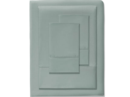 Accessorize 400TC Sage Bamboo Cotton Sheet Set 40cm Wall Queen