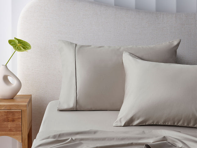 Accessorize 400TC Stone Bamboo Cotton Sheet Set 40cm Wall Single