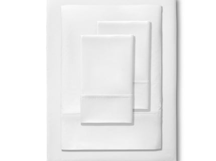 Accessorize 400TC White Bamboo Cotton Sheet Set 40cm Wall Double