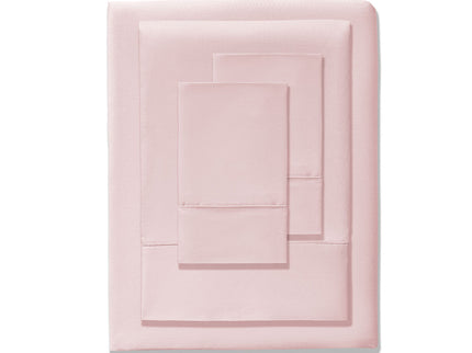 Accessorize 400TC Blush Bamboo Cotton Mega / Super Sheet Set 50cm Wall Super King