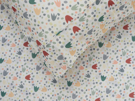 Happy Kids Dino Mania Green Cotton Sheet Set Double