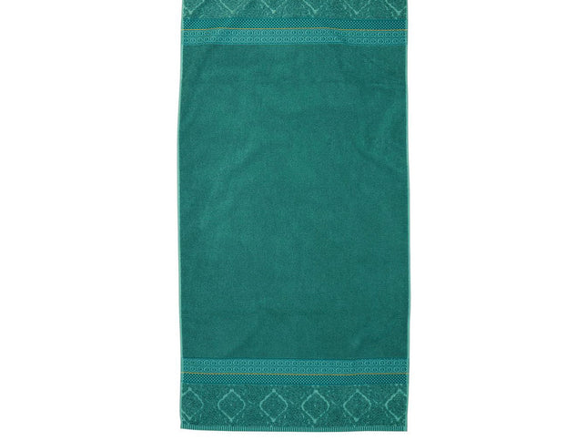 Zellige Pure Cotton Towel 70 x 140 cm - Green