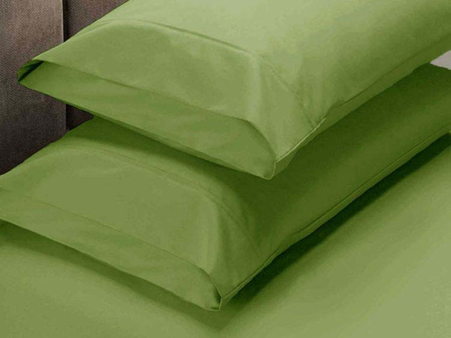 Apartmento 225TC Fitted Sheet Set King Lime plus 2 Pillowcases