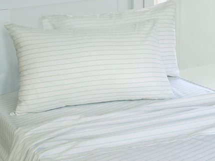 Jelly Bean Kids Striped Sheet Set Chambray Double
