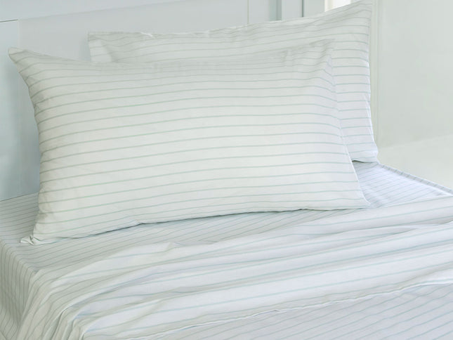Jelly Bean Kids Striped Sheet Set Chambray Single