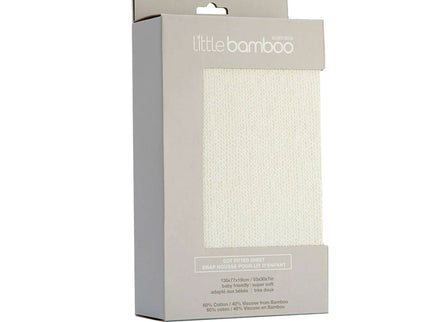 Little Bamboo Jersey Fitted Sheet Cot Size Marle Whisper