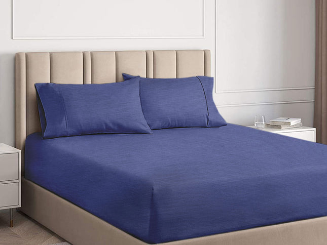 Ramesses Royal Blue 2000TC Cooling Bamboo Combo Set Queen