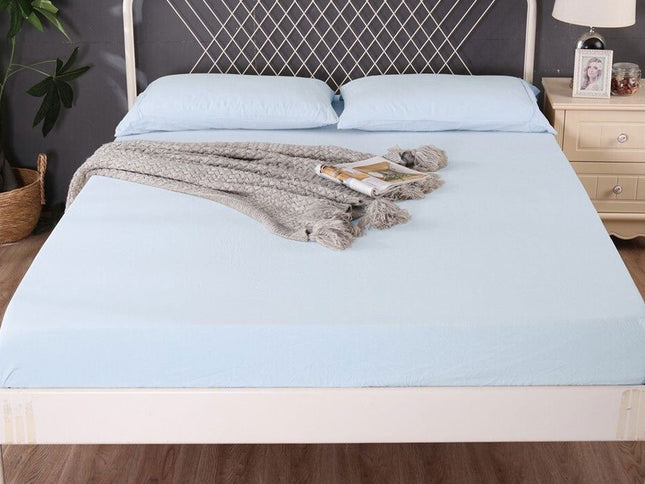 Ramesses 1000TC Linen Bamboo Fitted Sheet Combo Set Plein Air Queen