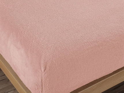 Ramesses Teddy Fleece Fitted Sheet Combo Set Rose Pink King
