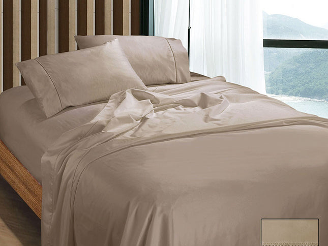 Ramesses 1100TC Egyptian Cotton Sateen Sheet Set Doeskin King