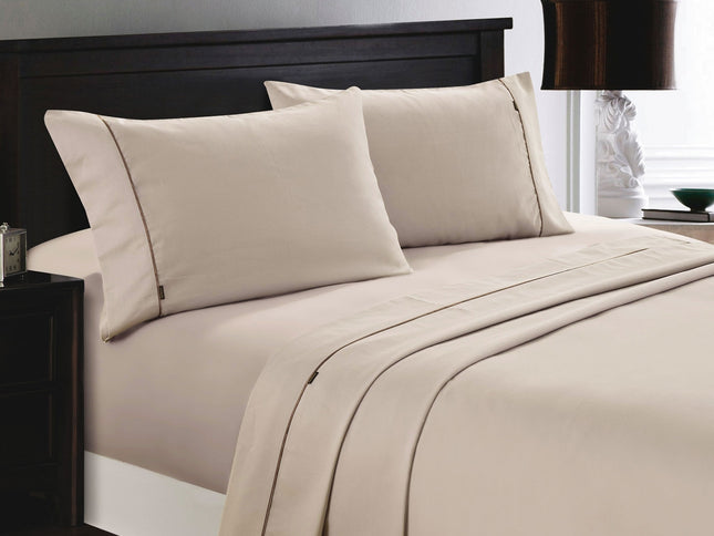 Deluxe Linen 1200TC Cotton Rich Sheet Set Linen King Single