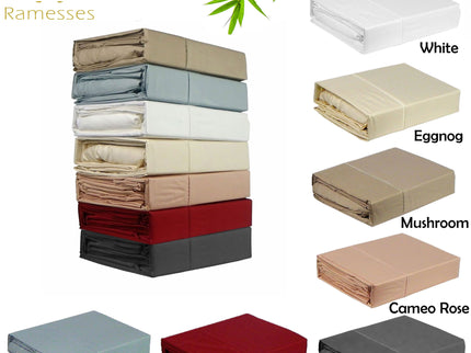 Ramesses 400TC Bamboo/Cotton Sheet Set Mushroom QUEEN