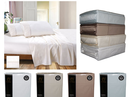 800TC Ramesses Cotton Sateen Sheet Set Linen King