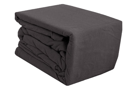 Ramesses Egyptian Cotton Flannel Sheet Set Charcoal Single