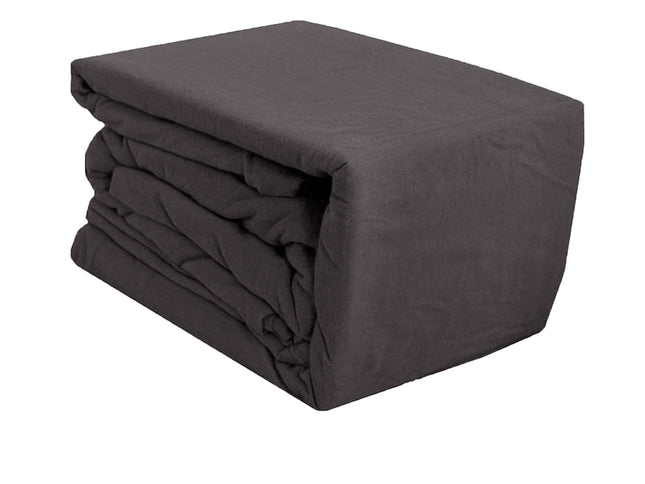 Ramesses Egyptian Cotton Flannel Sheet Set Charcoal Single
