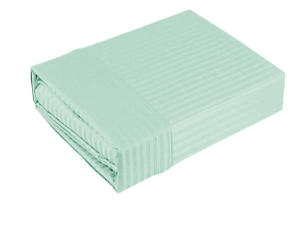 Ramesses 1000TC American Pima Cotton Narrow Stripe Sheet Set Ice Blue King