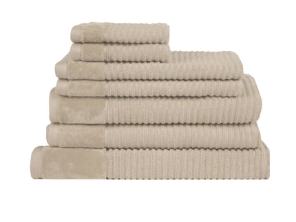 Royal Excellency 7 Piece Cotton Bath Towel Set - Plaster