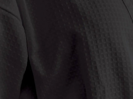 Jason 240GSM Waffle Polyester Cotton Kimono Ebony