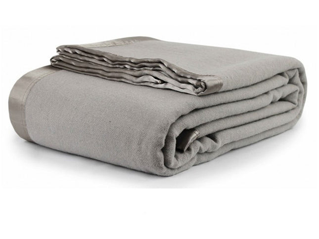 Jason 400GSM Australian Washable Wool Blanket Platinum Queen/King