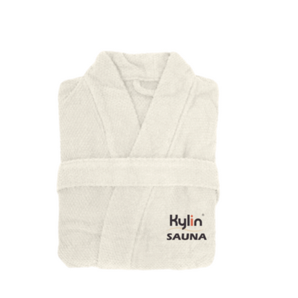 Kylin Luxury Cotton Shower Gown Bathrobe