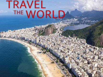 Travel the World 2025 Square Wall Calendar 16 Months New Year Xmas Planner Gift