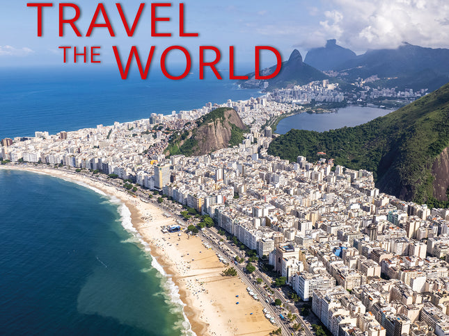 Travel the World 2025 Square Wall Calendar 16 Months New Year Xmas Planner Gift