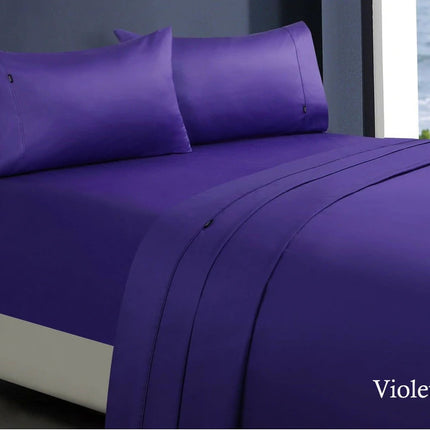 1000tc egyptian cotton sheet set 1 mega king violet