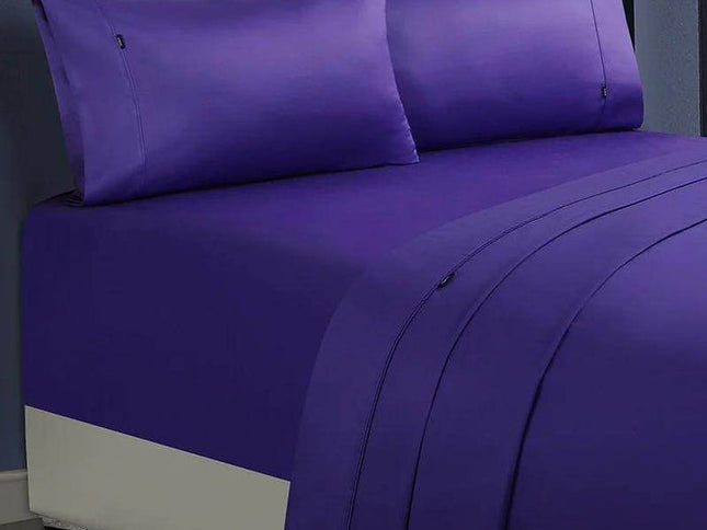 1000tc egyptian cotton sheet set 1 queen violet