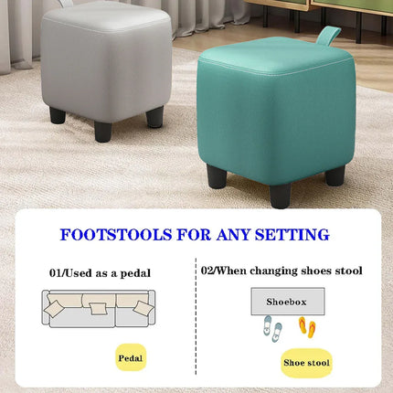 Small Stools Household Low Stools Coffee Table Shoe Changing Stools Portable - Grey