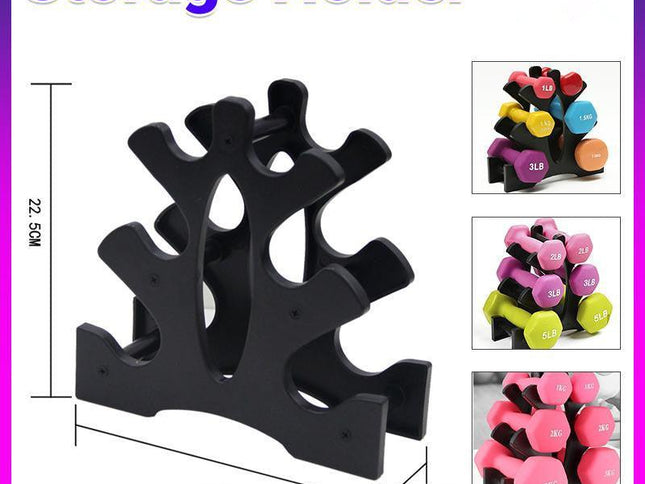 Dumbbell Storage Holder Gym Hand Weight Stand 3-Tier Tree Rack Weights Organizer