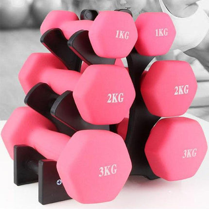 Dumbbell Storage Holder Gym Hand Weight Stand 3-Tier Tree Rack Weights Organizer