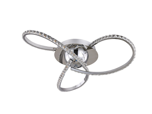 Irie Dimmable 3 Lights LED Ceiling Light - Chrome