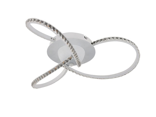 Irie Dimmable 3 Lights LED Ceiling Light - White