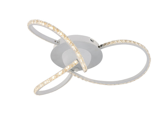 Irie Dimmable 3 Lights LED Ceiling Light - White