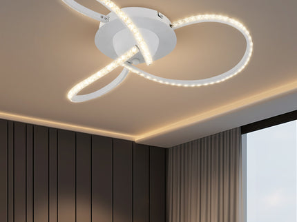 Irie Dimmable 3 Lights LED Ceiling Light - White