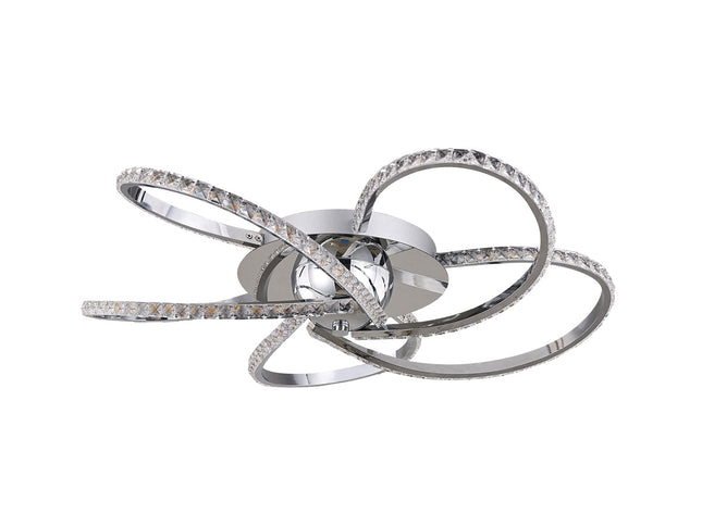 Irie Dimmable 5 Lights LED Ceiling Light - Chrome