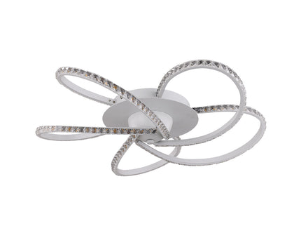 Irie Dimmable 5 Lights LED Ceiling Light - White