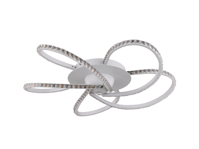 Irie Dimmable 5 Lights LED Ceiling Light - White