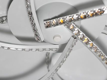 Irie Dimmable 5 Lights LED Ceiling Light - White
