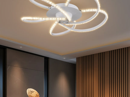 Irie Dimmable 5 Lights LED Ceiling Light - White